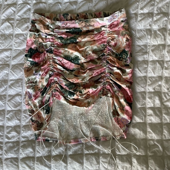 o. vianca Dresses & Skirts - O. Vianca Floral Ruched Skirt